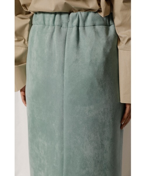 crie conforto（クリーコンフォルト）の「ダンボールスエードスカート（スカート・レディース・ミント/キャメル/ライトピンク・SMALL/MEDIUM/LARGE）」の5枚目の写真