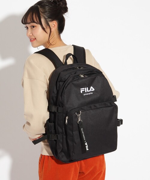 FILA(フィラ)の「【FILAコラボ】 バックルベルトリュック(バックパック/リュック・キッズ・ブラック/ライトパープル・00)」の6枚目の写真