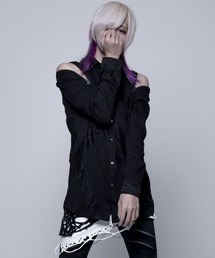 CIVARIZE | 『CIVARIZE/シヴァーライズ』レース生地切り替えロングシャツ(シャツ/ブラウス)