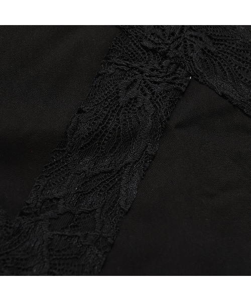 CIVARIZE（シヴァーライズ）の「『CIVARIZE/シヴァーライズ』レース生地切り替えロングシャツ（シャツ/ブラウス・メンズ・ホワイト/ブラック・M/L）」の19枚目の写真