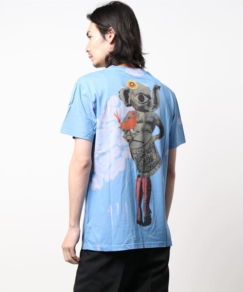 Desigual(デシグアル)の「メンズ Tシャツ半袖 T-SHIRT BLEACHY(Tシャツ/カットソー・メンズ・ブルー・S/M/L/XL/XXL)」の3枚目の写真