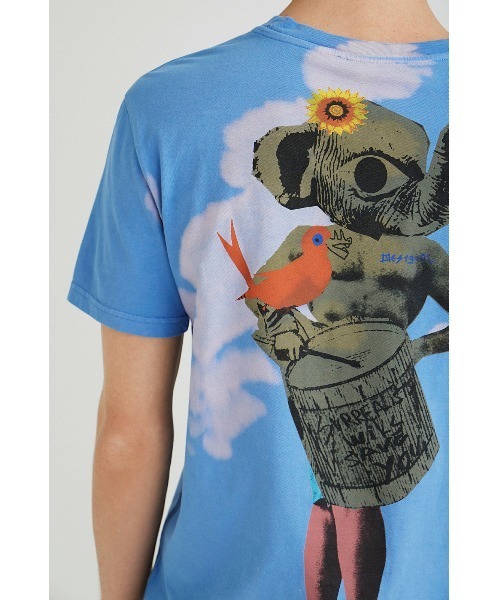 Desigual(デシグアル)の「メンズ Tシャツ半袖 T-SHIRT BLEACHY(Tシャツ/カットソー・メンズ・ブルー・S/M/L/XL/XXL)」の8枚目の写真