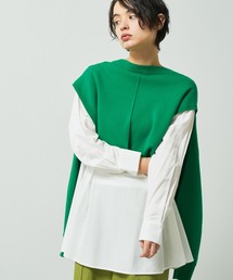 Lui's | フレアブラウスニットレイヤードトップス(Tシャツ/カットソー)