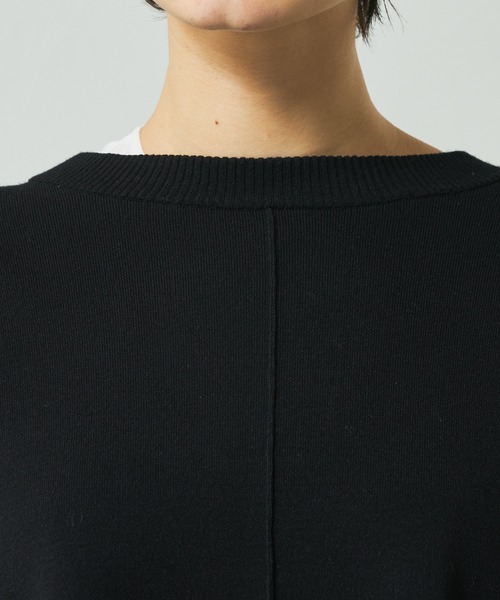 Lui's(ルイス)の「フレアブラウスニットレイヤードトップス(Tシャツ/カットソー・レディース・ブラック/グリーン/ブルー・FREE)」の14枚目の写真