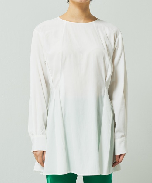 Lui's(ルイス)の「フレアブラウスニットレイヤードトップス(Tシャツ/カットソー・レディース・ブラック/グリーン/ブルー・FREE)」の18枚目の写真