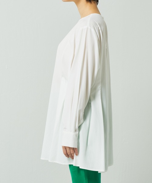 Lui's(ルイス)の「フレアブラウスニットレイヤードトップス(Tシャツ/カットソー・レディース・ブラック/グリーン/ブルー・FREE)」の19枚目の写真