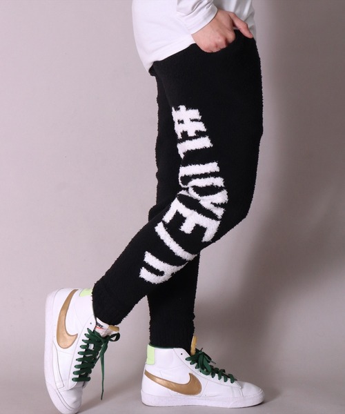 LUXE/R(ラグジュ)の「【ユニセックス】【LUXE/R】ビッグ ロゴ ジャガード ニット イージー パンツ(RMS)(スウェットパンツ・メンズ・ブラック/ベージュ/ネイビー・MEDIUM/LARGE)」の17枚目の写真