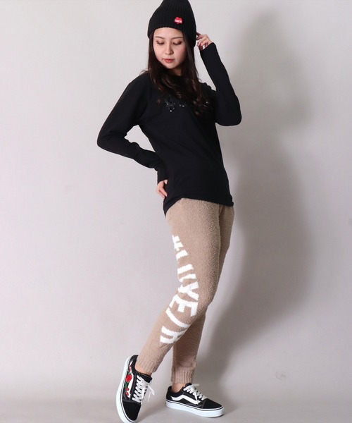 LUXE/R(ラグジュ)の「【ユニセックス】【LUXE/R】ビッグ ロゴ ジャガード ニット イージー パンツ(RMS)(スウェットパンツ・メンズ・ブラック/ベージュ/ネイビー・MEDIUM/LARGE)」の19枚目の写真