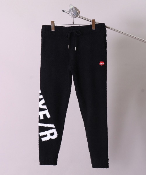 LUXE/R(ラグジュ)の「【ユニセックス】【LUXE/R】ビッグ ロゴ ジャガード ニット イージー パンツ(RMS)(スウェットパンツ・メンズ・ブラック/ベージュ/ネイビー・MEDIUM/LARGE)」の7枚目の写真