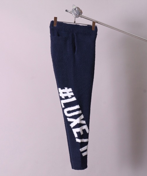 LUXE/R(ラグジュ)の「【ユニセックス】【LUXE/R】ビッグ ロゴ ジャガード ニット イージー パンツ(RMS)(スウェットパンツ・メンズ・ブラック/ベージュ/ネイビー・MEDIUM/LARGE)」の15枚目の写真