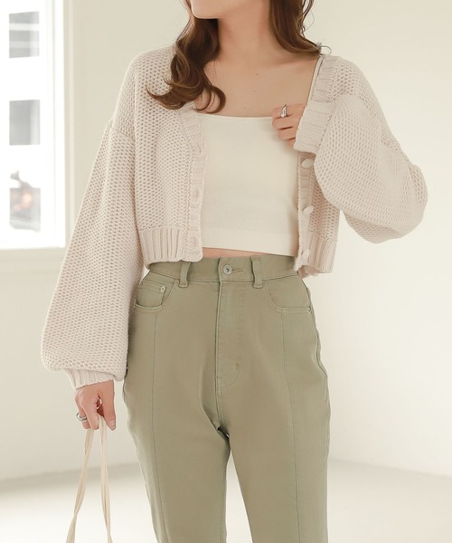 Heather（ヘザー）の「カップ付きリブキャミ  267079（キャミソール・レディース・オフホワイト/ブラック/ベージュ/ブルー・FREE）」の16枚目の写真