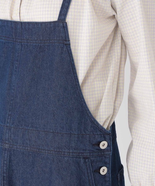 studio CLIP（スタディオクリップ）の「エコデニムジャンパースカート（スカート・レディース・インディゴブルー/アイボリー/ブルー・MEDIUM/LARGE）」の11枚目の写真