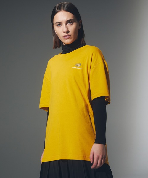 NEW BALANCE(ニューバランス)の「NB Essentials uni-ssentials Tシャツ(Tシャツ/カットソー・メンズ・イエロー/ホワイト/ネイビー/ブラウン/ブラック/ピンクベージュ・02/01/03/04/05/00)」の5枚目の写真