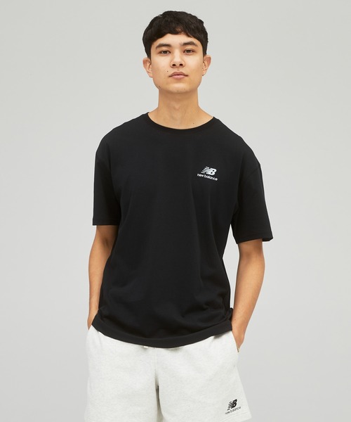 NEW BALANCE(ニューバランス)の「NB Essentials uni-ssentials Tシャツ(Tシャツ/カットソー・メンズ・イエロー/ホワイト/ネイビー/ブラウン/ブラック/ピンクベージュ・02/01/03/04/05/00)」の3枚目の写真