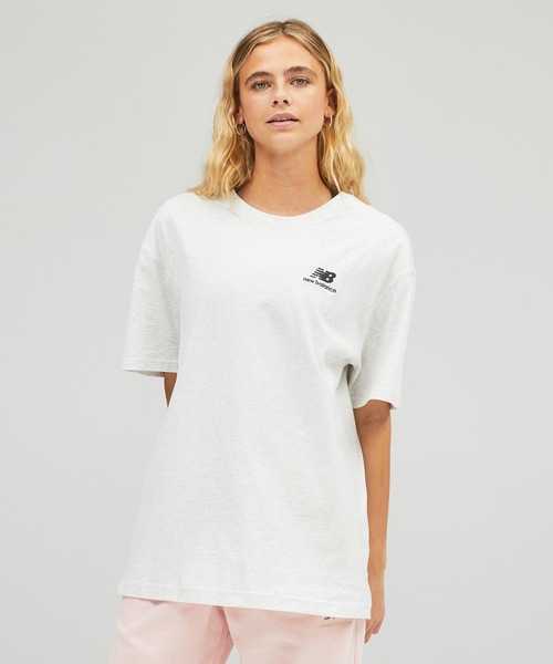 NEW BALANCE(ニューバランス)の「NB Essentials uni-ssentials Tシャツ(Tシャツ/カットソー・メンズ・イエロー/ホワイト/ネイビー/ブラウン/ブラック/ピンクベージュ・02/01/03/04/05/00)」の9枚目の写真