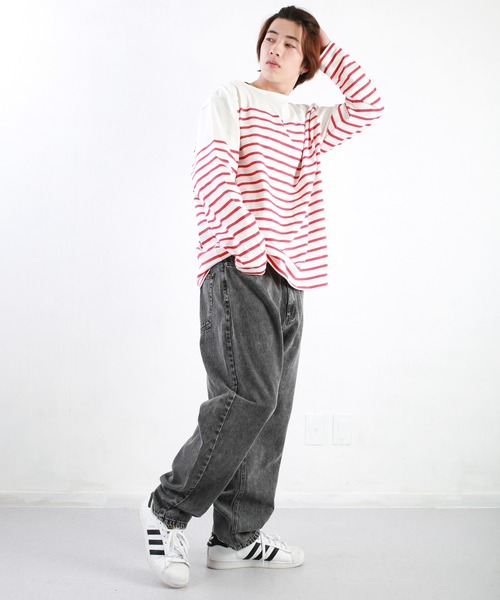 WESTSEA（ウエストシー）の「ケミカルウォッシュワイドバギーパンツ