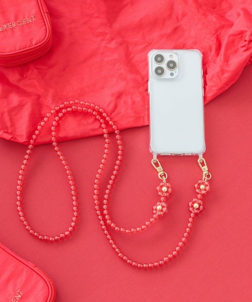 Me%（ミィパーセント）の「オハナモバイルストラップ　270554（スマホグッズ・レディース・ホワイト/ブラック系その他/ライトパープル/ホワイト系その他/ピンク/ベージュ/ピンク系その他/ブルー/イエロー/レッド系その他/オフホワイト/グレー/レッド/グリーン/ブルー系その他・FREE）」の14枚目の写真