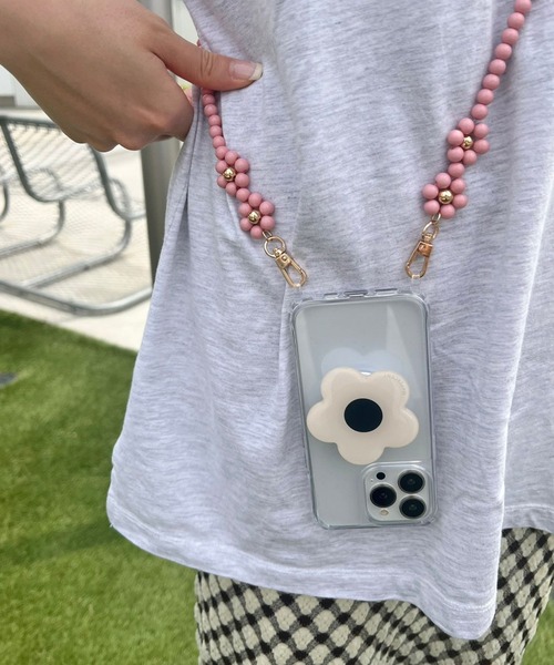 Me%（ミィパーセント）の「オハナモバイルストラップ　270554（スマホグッズ・レディース・ホワイト/ブラック系その他/ライトパープル/ホワイト系その他/ピンク/ベージュ/ピンク系その他/ブルー/イエロー/レッド系その他/オフホワイト/グレー/レッド/グリーン/ブルー系その他・FREE）」の12枚目の写真