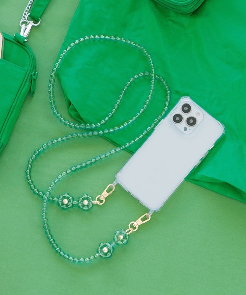 Me%（ミィパーセント）の「オハナモバイルストラップ　270554（スマホグッズ・レディース・ホワイト/ブラック系その他/ライトパープル/ホワイト系その他/ピンク/ベージュ/ピンク系その他/ブルー/イエロー/レッド系その他/オフホワイト/グレー/レッド/グリーン/ブルー系その他・FREE）」の7枚目の写真