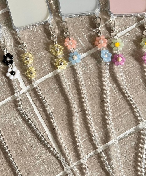 Me%（ミィパーセント）の「オハナモバイルストラップ　270554（スマホグッズ・レディース・ホワイト/ブラック系その他/ライトパープル/ホワイト系その他/ピンク/ベージュ/ピンク系その他/ブルー/イエロー/レッド系その他/オフホワイト/グレー/レッド/グリーン/ブルー系その他・FREE）」の19枚目の写真