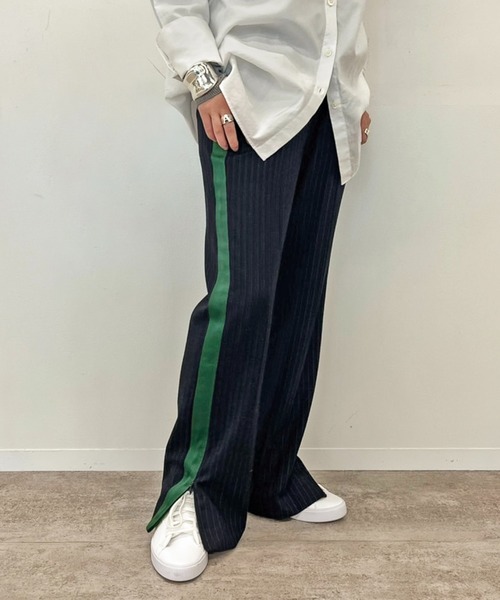 最終値下げ☆AP STUDIO【SCENTOF】サイドラインストライプパンツ36