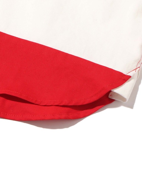 UGG（アグ）の「UGG＠mos デニムネック ボーダーシャツ（シャツ/ブラウス・レディース・ネイビー/レッド/グリーン・M/L/XL）」の8枚目の写真