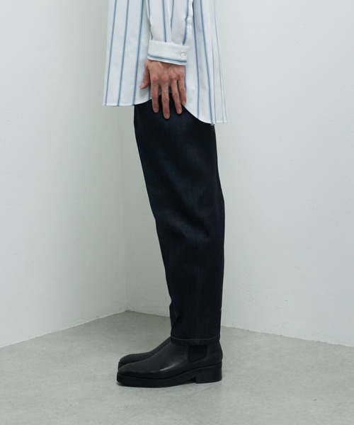Lui's（ルイス）の「センタープレステーパードデニム（デニムパンツ・メンズ・インディゴブルー/アイボリー・SMALL/MEDIUM）」の18枚目の写真