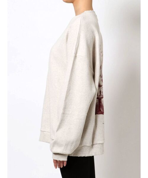 merry jenny（メリージェニー）の「good night sweat（スウェット・レディース・オフホワイト/アイボリー・FREE）」の4枚目の写真