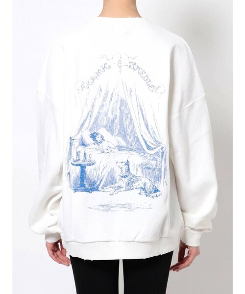 merry jenny（メリージェニー）の「good night sweat（スウェット・レディース・オフホワイト/アイボリー・FREE）」の10枚目の写真