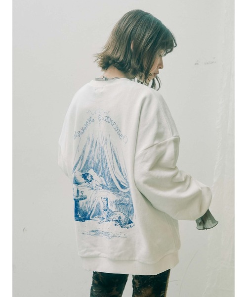 merry jenny（メリージェニー）の「good night sweat（スウェット・レディース・オフホワイト/アイボリー・FREE）」の15枚目の写真