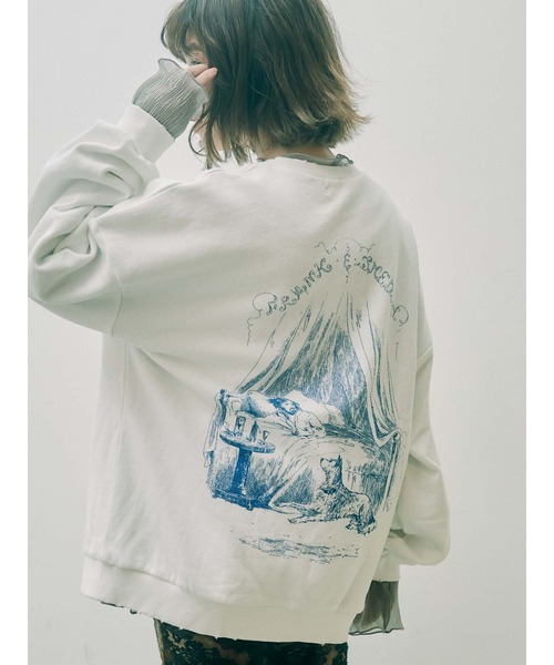 merry jenny（メリージェニー）の「good night sweat（スウェット・レディース・オフホワイト/アイボリー・FREE）」の19枚目の写真