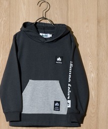 LOGOS（ロゴス）の「【30】〔LOGOS//ロゴス〕裏毛 袖プリント ポケット配色切り替え パーカー（パーカー・キッズ）」