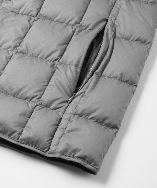And A(アンドエー)の「GRAMICCI グラミチ / TAION × GRAMICCI INNER DOWN VEST タイオン コラボ インナーダウンベスト(パッカブル) / G2FU-J083-TG(ダウンベスト・メンズ・ブラック・MEDIUM/LARGE/X-LARGE)」の5枚目の写真