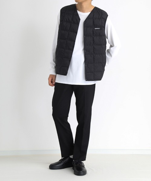 And A(アンドエー)の「GRAMICCI グラミチ / TAION × GRAMICCI INNER DOWN VEST タイオン コラボ インナーダウンベスト(パッカブル) / G2FU-J083-TG(ダウンベスト・メンズ・ブラック・MEDIUM/LARGE/X-LARGE)」の17枚目の写真