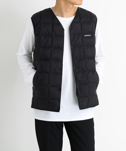 And A(アンドエー)の「GRAMICCI グラミチ / TAION × GRAMICCI INNER DOWN VEST タイオン コラボ インナーダウンベスト(パッカブル) / G2FU-J083-TG(ダウンベスト・メンズ・ブラック・MEDIUM/LARGE/X-LARGE)」の20枚目の写真