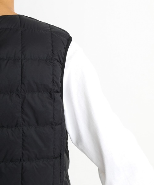 And A(アンドエー)の「GRAMICCI グラミチ / TAION × GRAMICCI INNER DOWN VEST タイオン コラボ インナーダウンベスト(パッカブル) / G2FU-J083-TG(ダウンベスト・メンズ・ブラック・MEDIUM/LARGE/X-LARGE)」の13枚目の写真