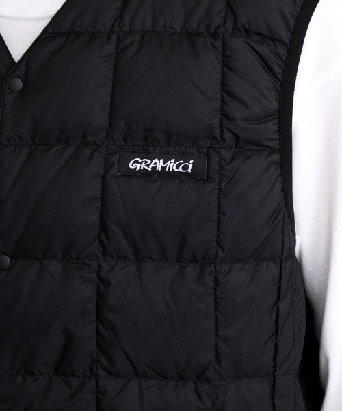 And A(アンドエー)の「GRAMICCI グラミチ / TAION × GRAMICCI INNER DOWN VEST タイオン コラボ インナーダウンベスト(パッカブル) / G2FU-J083-TG(ダウンベスト・メンズ・ブラック・MEDIUM/LARGE/X-LARGE)」の11枚目の写真
