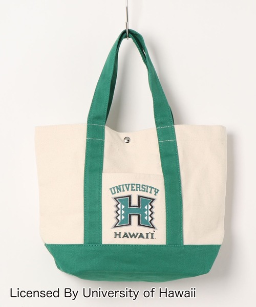 Kahiko(カヒコ)の「【Kahiko】University of Hawaii トートバッグ(トートバッグ・レディース・ホワイト/ブラック/レッド/グリーン/レインボー・FREE)」の2枚目の写真