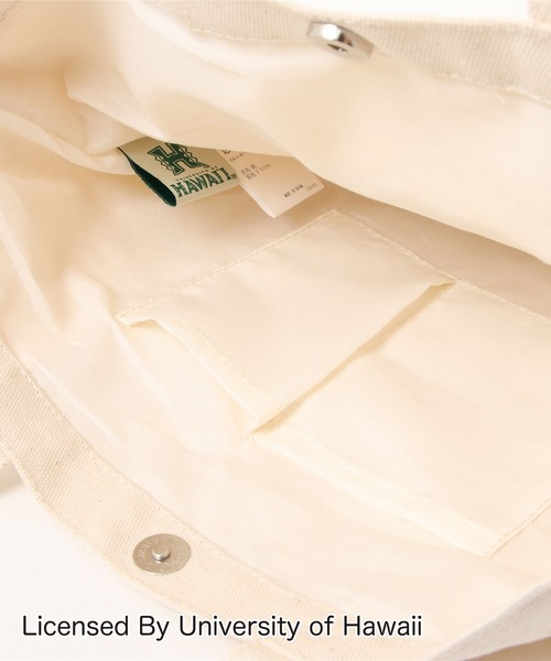 Kahiko(カヒコ)の「【Kahiko】University of Hawaii トートバッグ(トートバッグ・レディース・ホワイト/ブラック/レッド/グリーン/レインボー・FREE)」の7枚目の写真