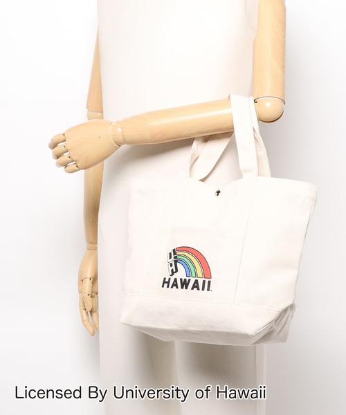 Kahiko(カヒコ)の「【Kahiko】University of Hawaii トートバッグ(トートバッグ・レディース・ホワイト/ブラック/レッド/グリーン/レインボー・FREE)」の8枚目の写真