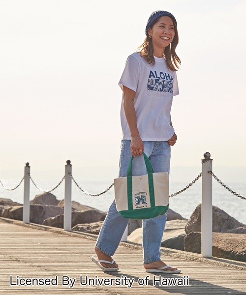 Kahiko(カヒコ)の「【Kahiko】University of Hawaii トートバッグ(トートバッグ・レディース・ホワイト/ブラック/レッド/グリーン/レインボー・FREE)」の10枚目の写真