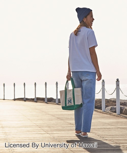 Kahiko(カヒコ)の「【Kahiko】University of Hawaii トートバッグ(トートバッグ・レディース・ホワイト/ブラック/レッド/グリーン/レインボー・FREE)」の6枚目の写真