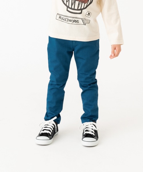 RUGGEDWORKS(ラゲッドワークス)の「《made in Japan》スリムストレートツイルパンツ(その他パンツ・キッズ・アイボリー/ブラウン/ブルー系その他・150/140/120/130/90/110/100)」の3枚目の写真
