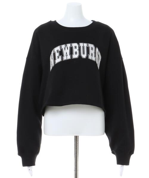 INGNI（イング）の「グラフィックショートミニスウェット／トップス（Tシャツ/カットソー・レディース・オートミール/ブラック/ピンク/グリーン・M）」の9枚目の写真