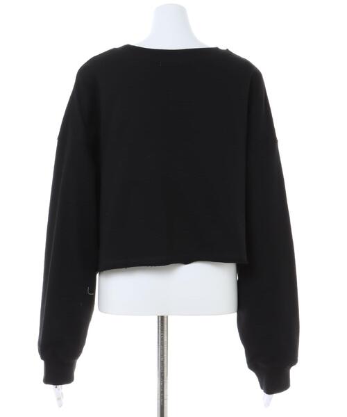 INGNI（イング）の「グラフィックショートミニスウェット／トップス（Tシャツ/カットソー・レディース・オートミール/ブラック/ピンク/グリーン・M）」の11枚目の写真