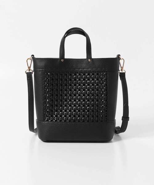 URBAN RESEARCH DOORS（アーバンリサーチドアーズ）の「2WAYメッシュショルダーバッグ（ショルダーバッグ・レディース・ブラック/ホワイト系その他・ONE）」の6枚目の写真