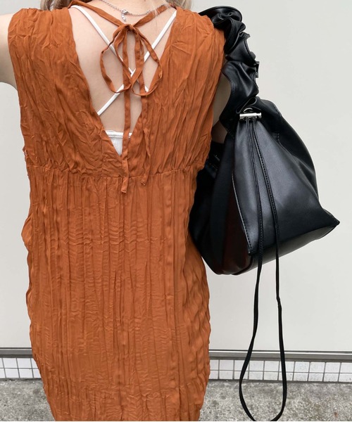 archives（アルシーヴ）の「ギャザーハンドルバッグ（ショルダーバッグ・レディース・ブラック/アイボリー・FREE）」の20枚目の写真