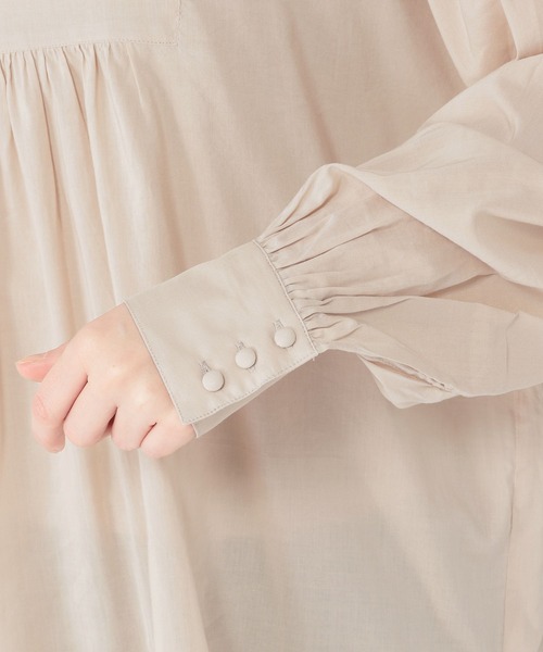 studio CLIP（スタディオクリップ）の「ダブルフロントリボンディティールブラウス（シャツ/ブラウス・レディース・ブラック/ベージュ/オフホワイト・FREE）」の15枚目の写真