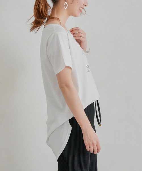 Chez toi(シェトワ)の「レイヤードロゴT(Tシャツ/カットソー・レディース・ブラック/オフホワイト/ミント・FREE)」の12枚目の写真