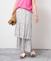 割繊ティアードスカート